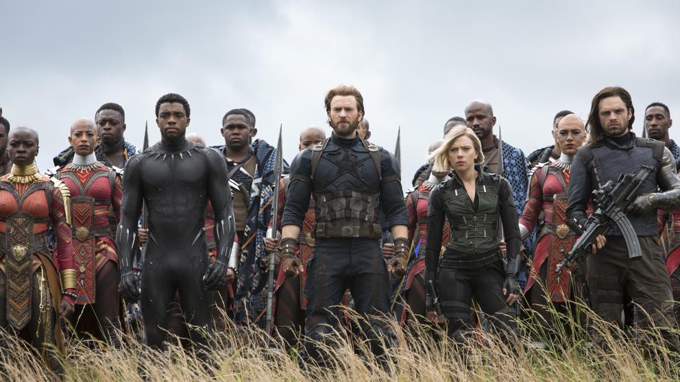 Imagen del cartel de 'Vengadores: Infinity war'