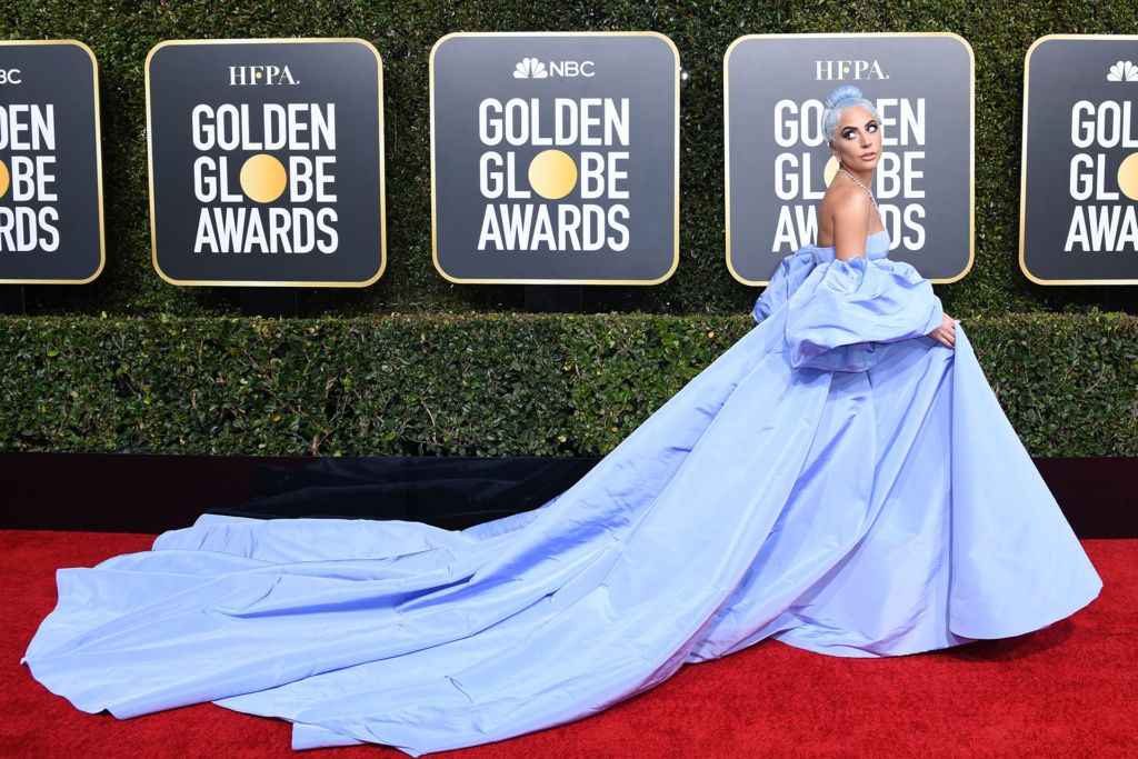 Best Actress in a Motion Picture – Drama for "A Star is Born" nominee Lady Gaga arrives for the 76th annual Golden Globe Awards on January 6, 2019, at the Beverly Hilton hotel in Beverly Hills, California. (Photo by VALERIE MACON / AFP)