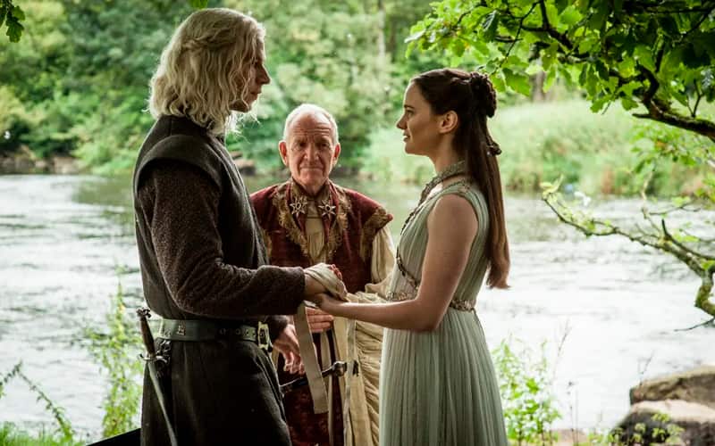 Boda de Rhaegar y Lyanna en Juego de Tronos