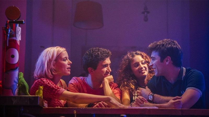 Andrea Ros, Jaime Lorente, María Pedraza y Pol Monem